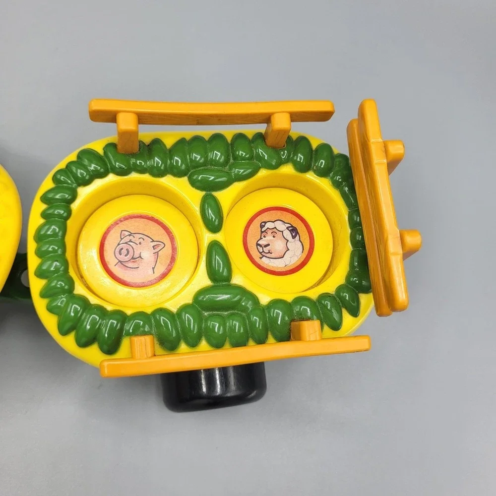 John Deere Animal Sounds Hayride Tractor Toy Kids Green Yellow Works